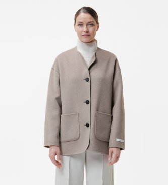 DUNO Thyra coat in taupe