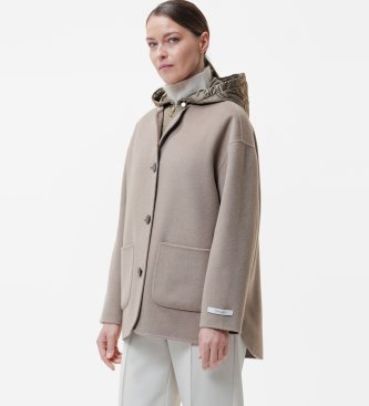 DUNO Thyra coat in taupe