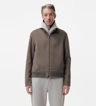 DUNO Nyro brown bomber jacket