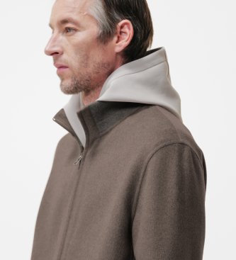 DUNO Nyro brown bomber jacket