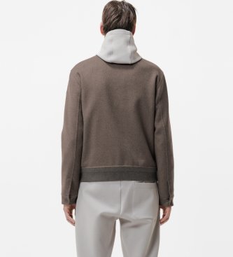 DUNO Nyro brown bomber jacket