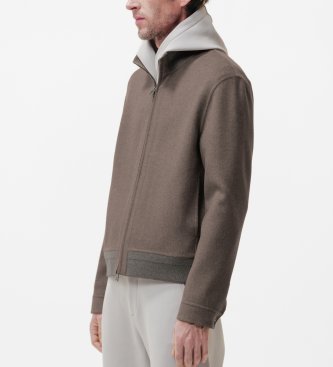 DUNO Nyro brown bomber jacket