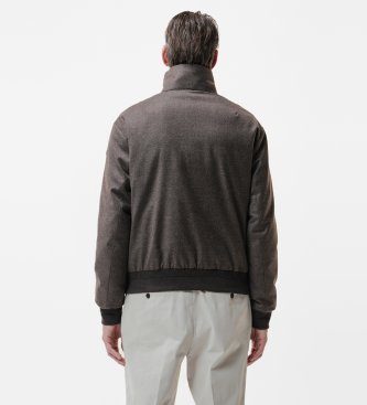 DUNO Onorio brown bomber jacket
