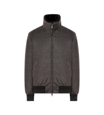 DUNO Onorio brown bomber jacket
