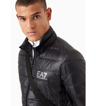 EA7 Black feather coat