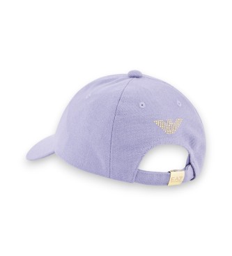EA7 Czapka z daszkiem liliowa
