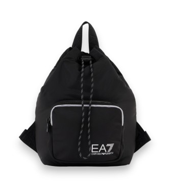 EA7 Mochila con detalles reflectantes negro