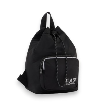 EA7 Mochila con detalles reflectantes negro