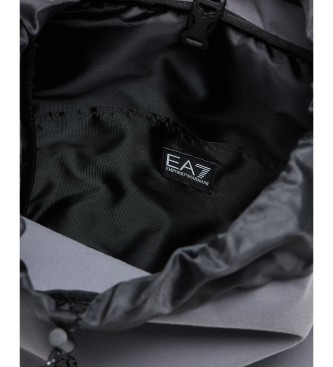 EA7 Mochila con bolsillos laterales gris