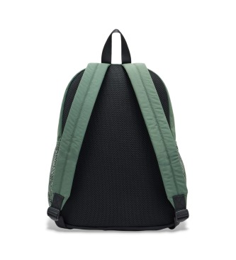 EA7 Mochila con cinta logotipada verde