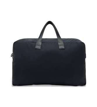 EA7 Sports bag with logo tape black