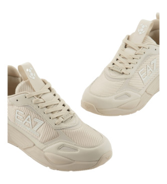 EA7 Ace Runner Carbon beige trainers