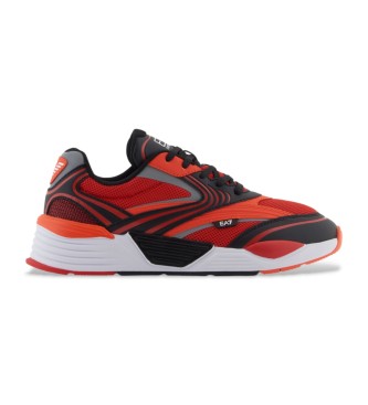 EA7 Ace Runner Pop Schoenen rood