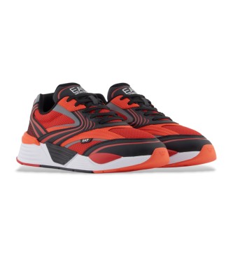 EA7 Ace Runner Pop Schoenen rood