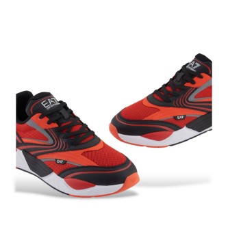 EA7 Ace Runner Pop Schoenen rood