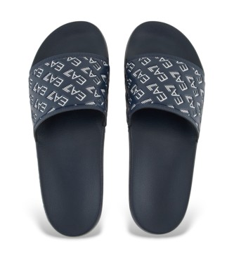 EA7 Flip-flops All Over Logo navy