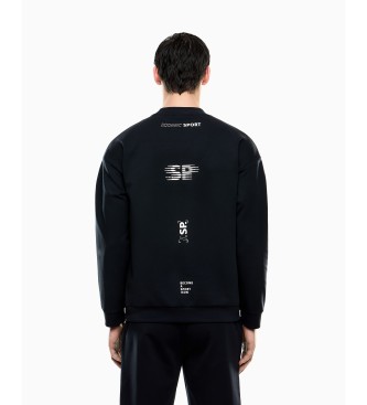 EA7 Sweatshirt em tecido tcnico Natural Ventus7 navy