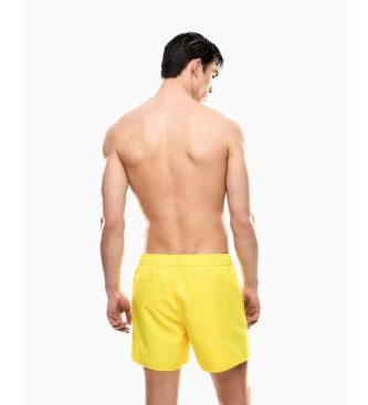 EA7 Maillot de bain mi-long avec logo jaune