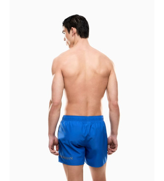EA7 Maillot de bain mi-long avec logo bleu