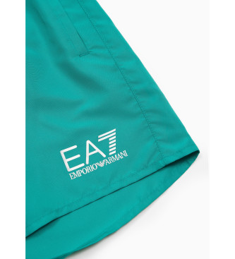 EA7 Maillot de bain vert de longueur moyenne