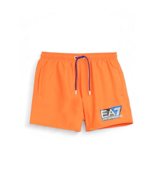 EA7 Maillot de bain orange avec logo