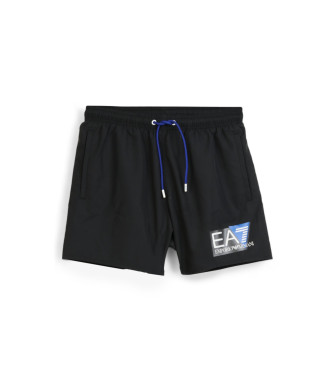 EA7 Logo Badeanzug schwarz