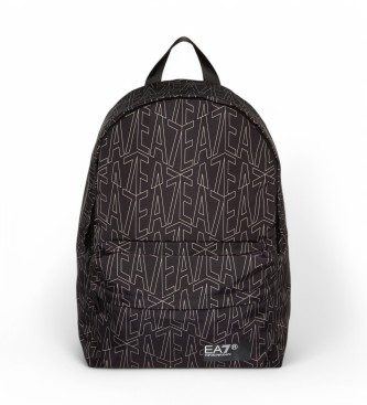 EA7 Recycled fabric backpack with Graphic Series ASV black print