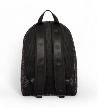 EA7 Recycled fabric backpack with Graphic Series ASV black print
