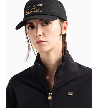 EA7 Czapka z daszkiem czarna
