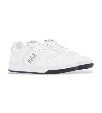 EA7 Usnjene superge Baseline bele, črne
