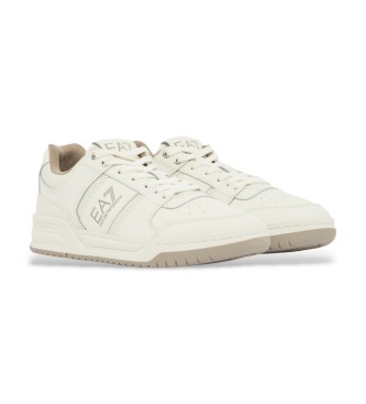 EA7 Usnjene športne copate Baseline beige