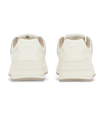 EA7 Usnjene športne copate Baseline beige