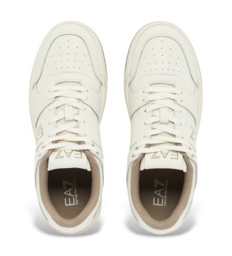 EA7 Usnjene športne copate Baseline beige