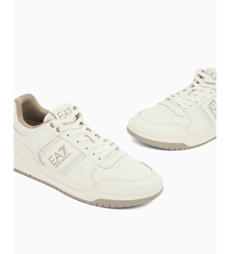 EA7 Usnjene športne copate Baseline beige