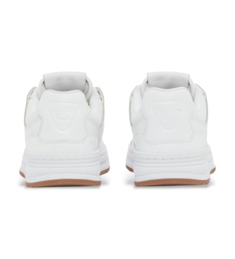 EA7 Usnjene športne copate Baseline white