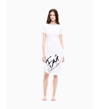 EA7 White Firma Dress