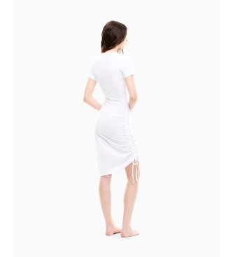 EA7 White Firma Dress