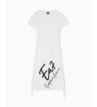 EA7 White Firma Dress