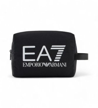 EA7 Logo toiletry bag black
