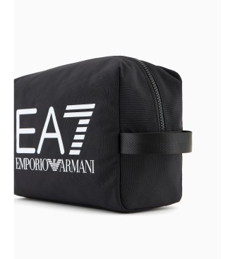 EA7 Logo toiletry bag black