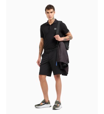 EA7 Short Golf Pro aus technischem Gewebe VENTUS7 schwarz