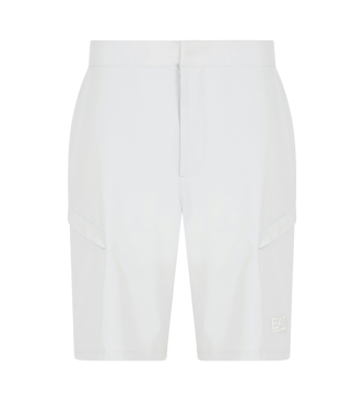 EA7 Graue Bermuda-Shorts mit normaler Passform