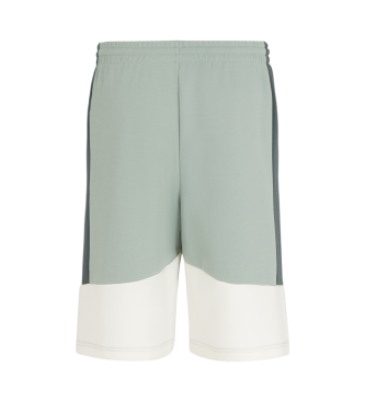 EA7 Summer Block bermudashorts i grn bomuldsblanding