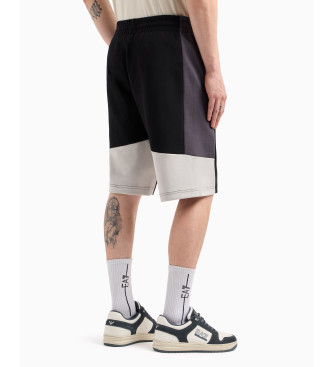 EA7 Summer Block Bermuda shorts in black cotton blend