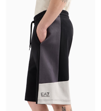 EA7 Summer Block Bermuda shorts in black cotton blend