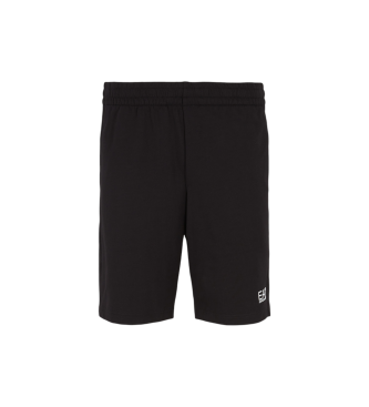 EA7 Black modern fit shorts