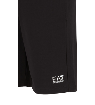 EA7 Black modern fit shorts