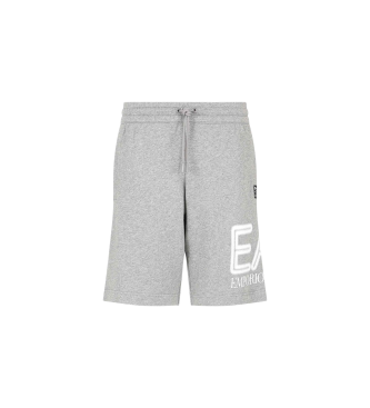EA7 Bermuda kratke hlače Logo Series sive barve