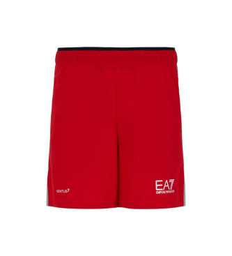 EA7 Bermudas Pro vermelho