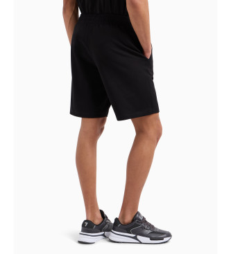 EA7 Visibility bermudashorts i bomuld, sort